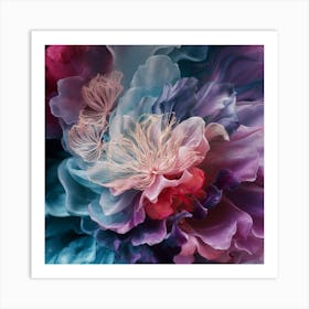 Abstract Peony Art Print