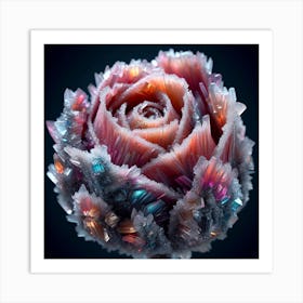 Crystal Rose Art Print