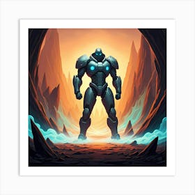 Mech Robot Art Print