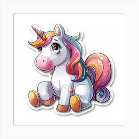 Unicorn Sticker 57 Art Print