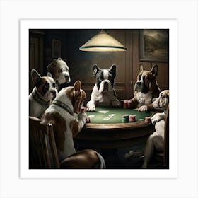 Poker Dogs 20 Art Print