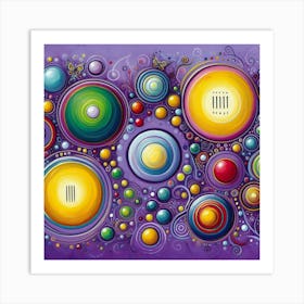 Colorful Circles Art Print