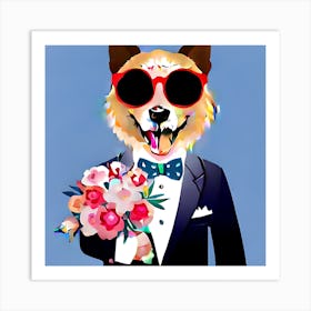 Groom Dog 1 Art Print