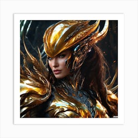 Golden Warrior jkvf Art Print