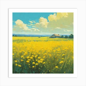 Yellow Field 2 Art Print