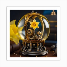 Steampunk Snow Globe 6 Art Print