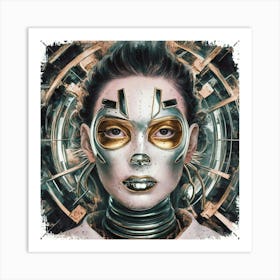 Futuristic Woman Art Print