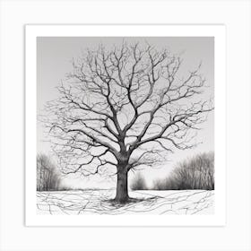 Bare Tree 11 Art Print