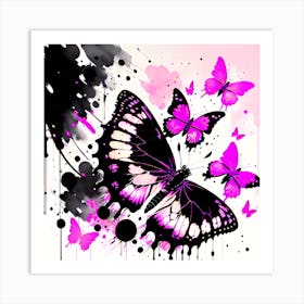 Butterfly Painting 26 Art Print