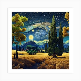 Starry Night 3 Art Print