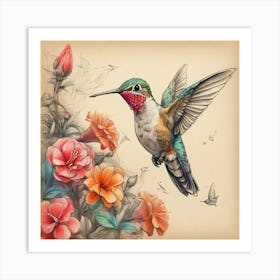 Hummingbird 58 Art Print