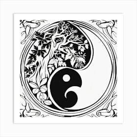 Yin Yang Symbol Art Print