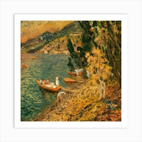 On Lake Attersee, Gustav Klimt 17 Art Print