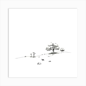 Tree In The Snow 2 Art Print