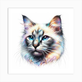 Creative Feline Cat Artwork 122 Art Print