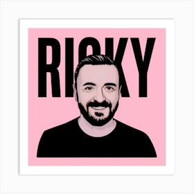 Ricky Gervais fan art Art Print