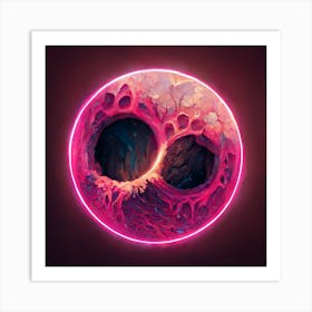 Pink Hole 4 Art Print