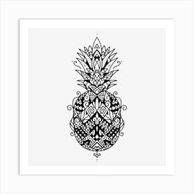 Pineapple Mandala 01 Art Print