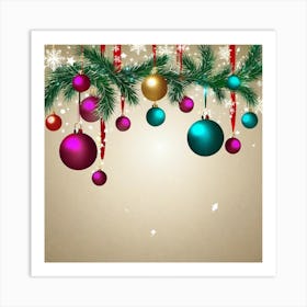 Christmas Background 2 Art Print