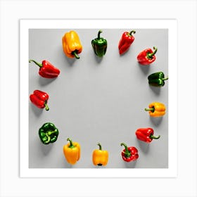 Peppers In A Circle 13 Art Print