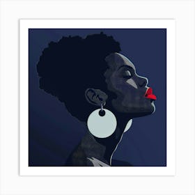 Afro-American Woman 25 Art Print