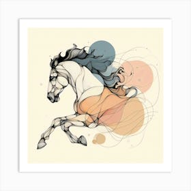 Creative Horse Beauty Illustration Nr 207 Art Print