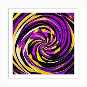 Milky purple twirl Art Print