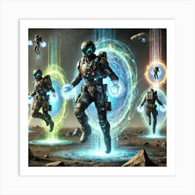 Celestial Vanguard Portable Teleportation Art Print