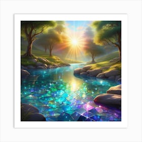 Rainbow River 4 Art Print