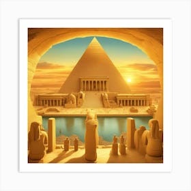 Egyptian Pyramid Art Print