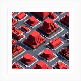 Red City Art Print