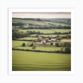 Farm In The Countryside 3 Art Print