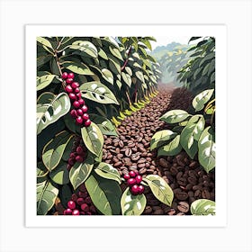 Coffee Plantation 1 Art Print