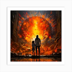 The destroyer of worlds. Dystopian. Apocalypse. Art Print