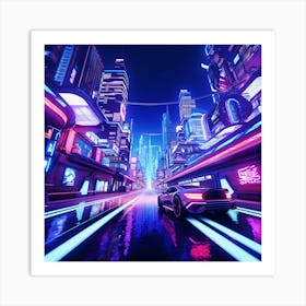 Futuristic City Art Print