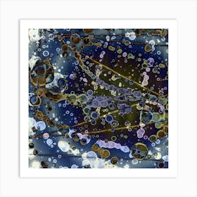 Abstraction Blue Carpet 2 Art Print