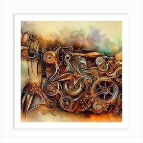 Steam Engine Art Print