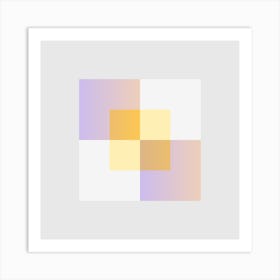 Squares Block 23 Art Print