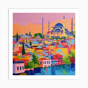 Abstract Travel Collection Istanbul Turkey 2 Art Print