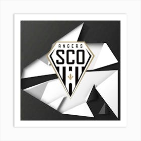 Angers SCO Logo Wall Arts 14 Art Print