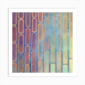 Rainbow Bricks Art Print