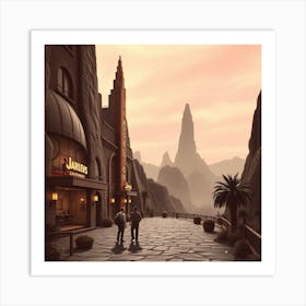 City In The Desert Art Print