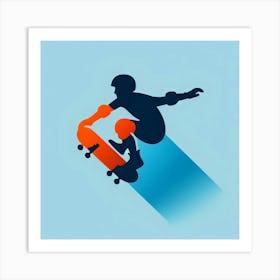 Skateboarder Art Print