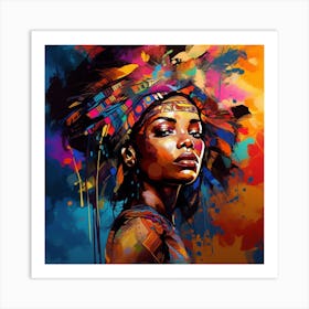 African American Woman 5 Art Print