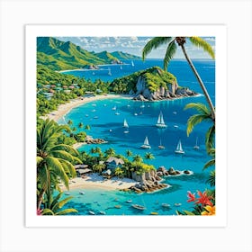 Tropical Paradise Art Print