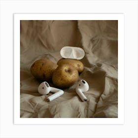 Potatoes On The Bed Art Print