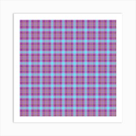 Plaid Fabric 211 Art Print