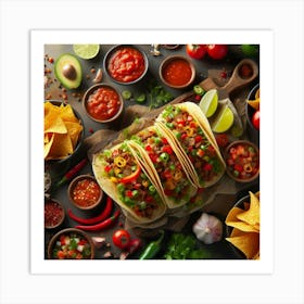 Mexican Food 2 Art Print