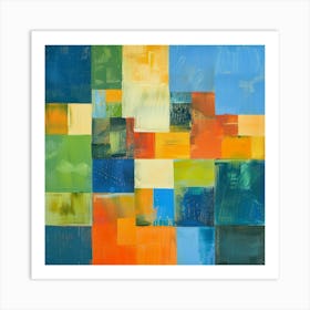 Abstract Squares 12 Art Print