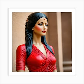 Statue Of Indian Woman Art Print